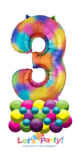 Single Digit - Birthday Balloon Display - Let's Party! Event Decor & Party Supplies