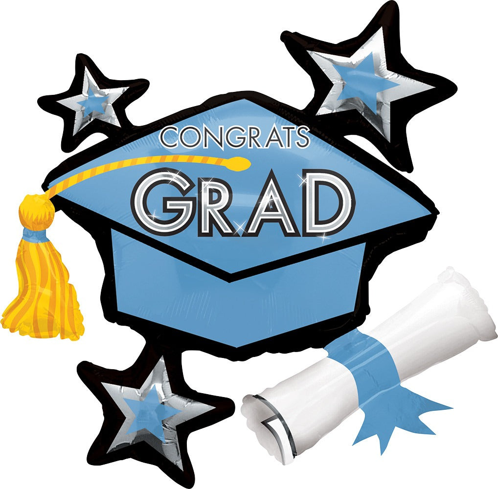 School Pride Grad Cap - Choose Your School Color - Let's Party! Event Decor & Party Supplies