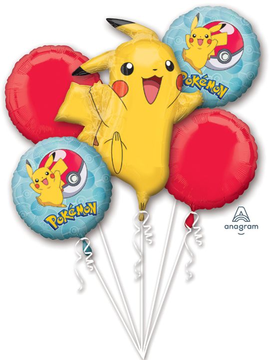 Pokemon Balloon Bouquet - Let's Party! Event Decor & Party Supplies
