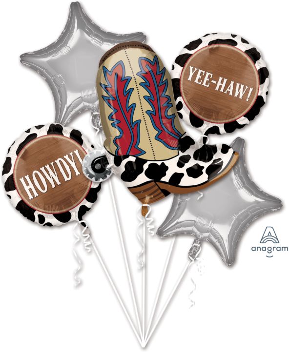 Yeehaw Balloon Bouquet - Let's Party! Event Decor & Party Supplies