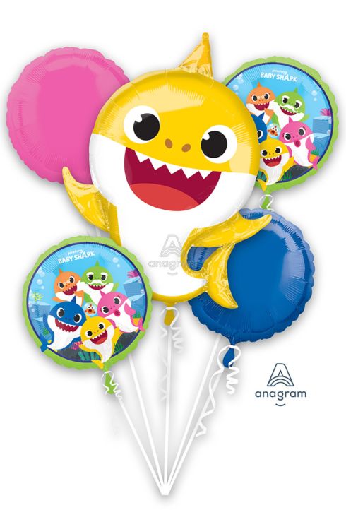 Baby Shark Balloon Bouquet - Let's Party! Event Decor & Party Supplies