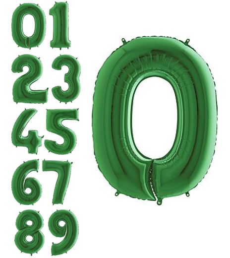 40" Green Number Balloons - Let's Party! Event Decor & Party Supplies
