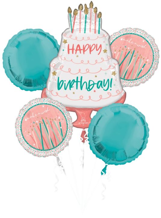 Happy Cake Day Balloon Bouquet - Let's Party! Event Decor & Party Supplies