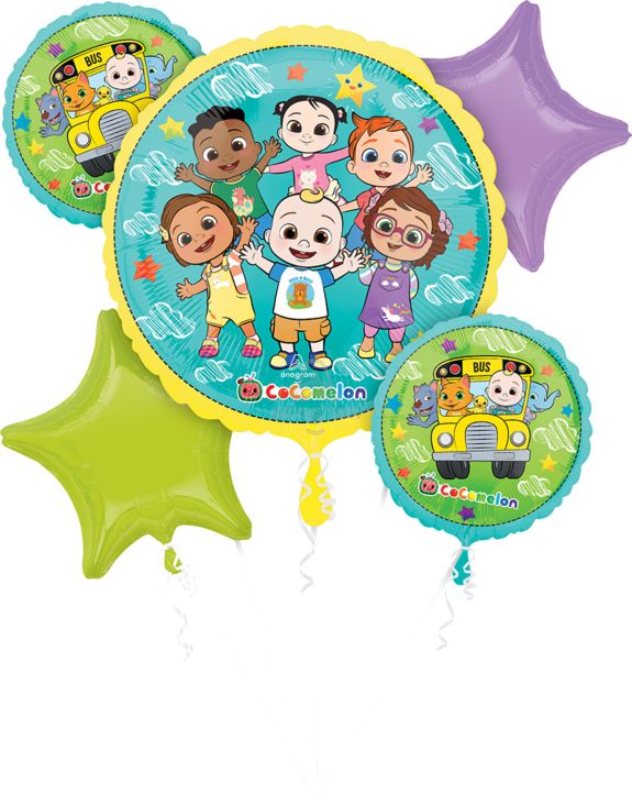 CoComelon Balloon Bouquet - Let's Party! Event Decor & Party Supplies
