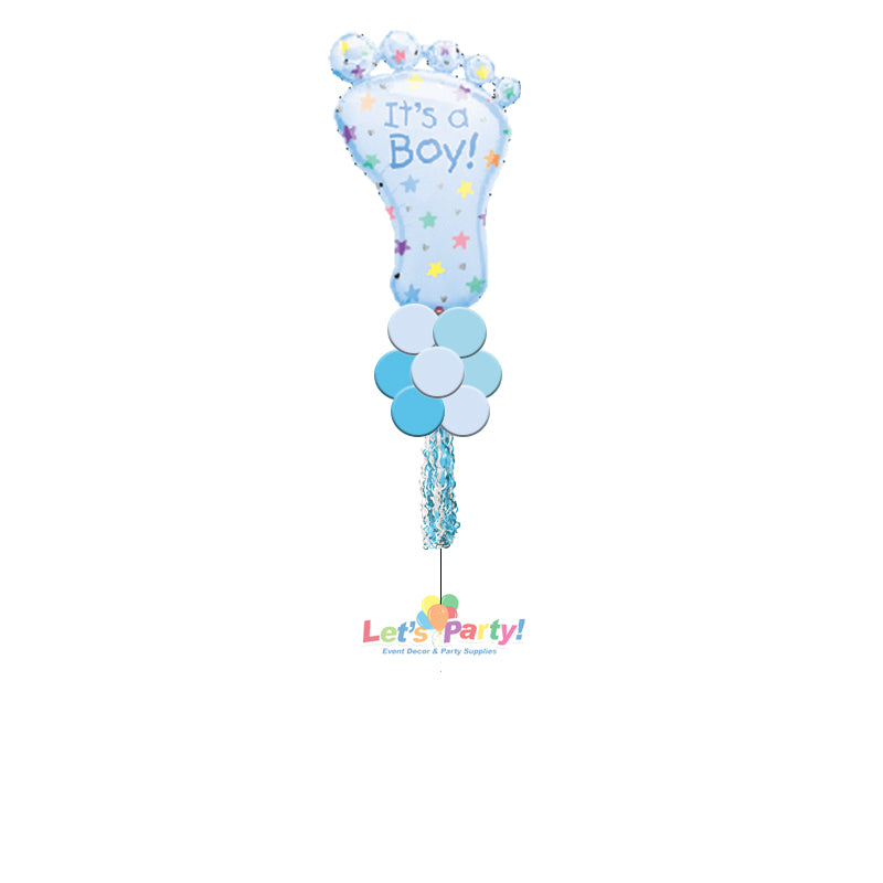 Baby Boy Foot - Yard Balloon Art - Let's Party! Event Decor & Party Supplies