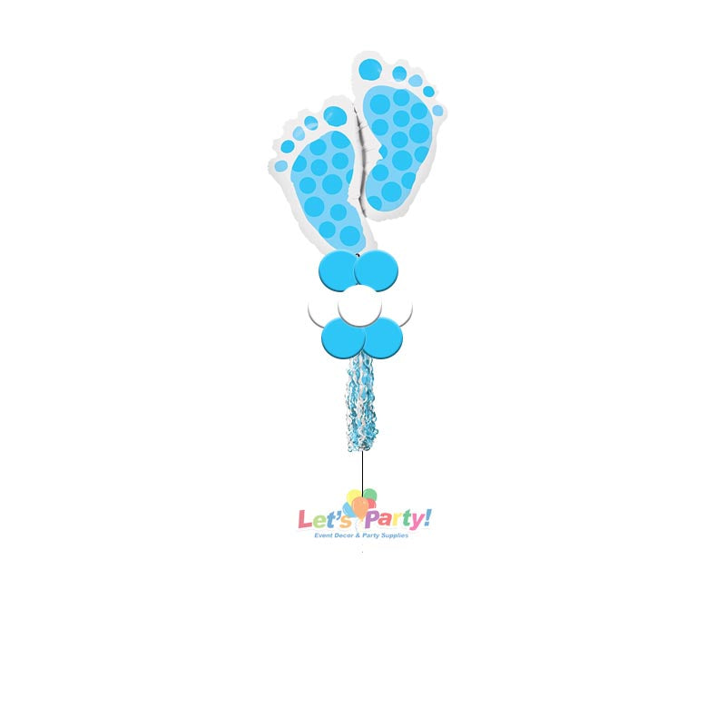 Baby Boy Feet - Yard Balloon Art - Let's Party! Event Decor & Party Supplies