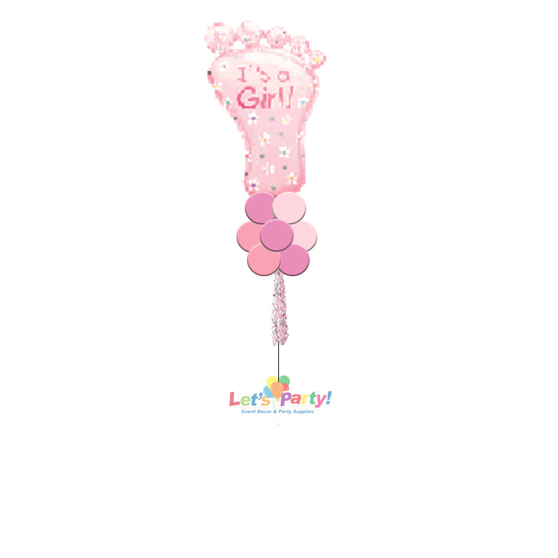 Baby Girl Foot - Yard Balloon Art - Let's Party! Event Decor & Party Supplies