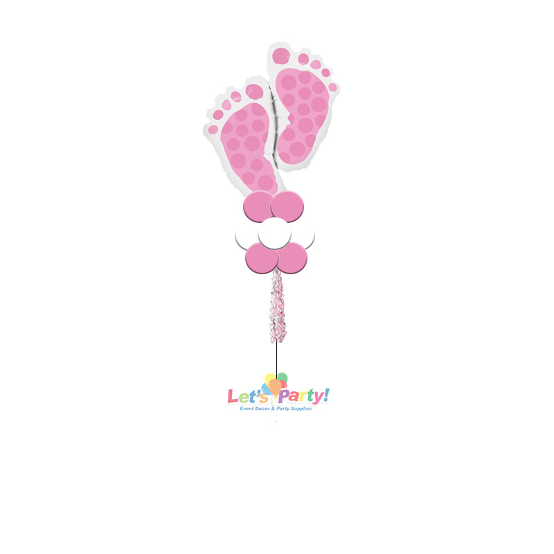 Baby Girl Feet - Yard Balloon Art - Let's Party! Event Decor & Party Supplies