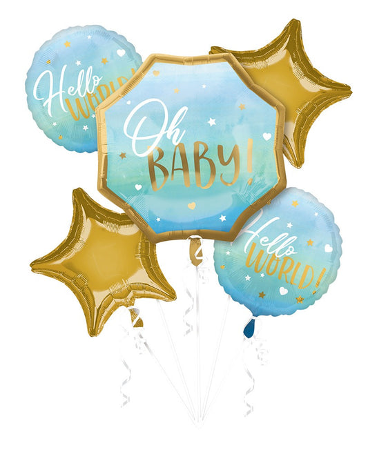 Oh Baby Blue Bouquet - Let's Party! Event Decor & Party Supplies