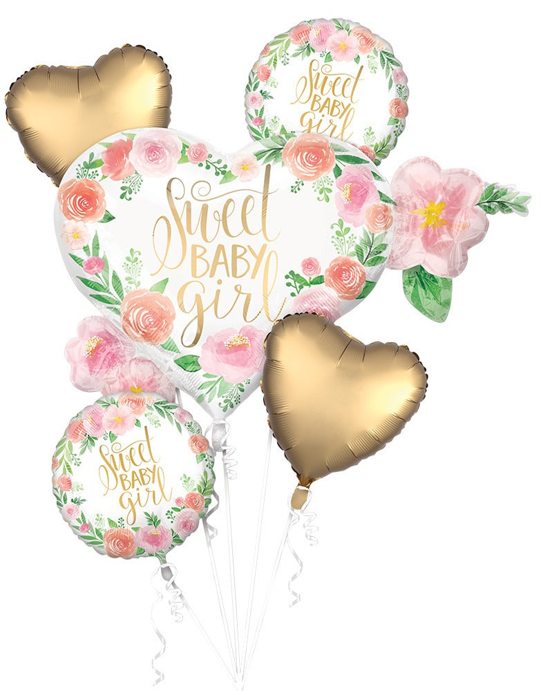 Baby Girl Floral Bouquet - Let's Party! Event Decor & Party Supplies