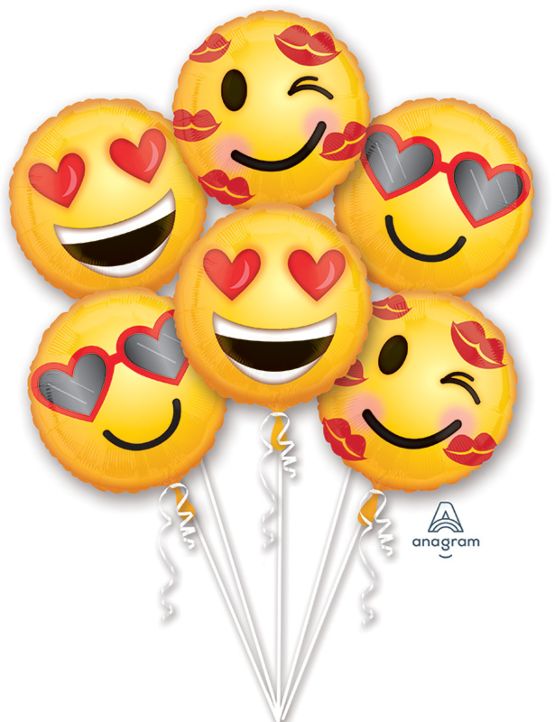 Emoticon Balloon Bouquet - Let's Party! Event Decor & Party Supplies
