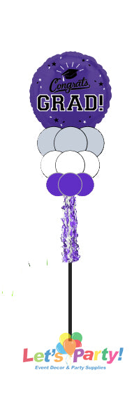 Congrats Grad - Yard Balloon Art - Let's Party! Event Decor & Party Supplies