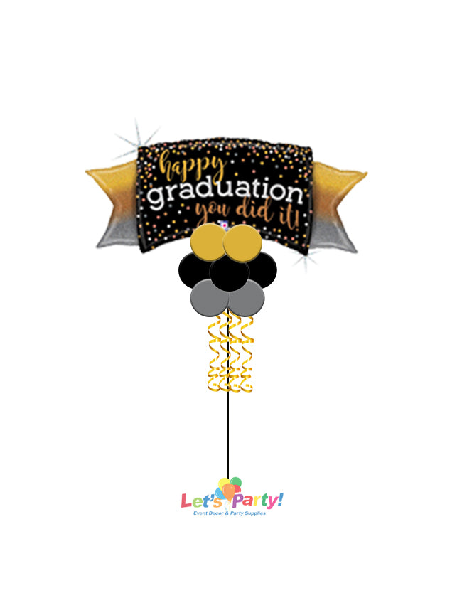 Happy Graduation - Yard Balloon Art - Let's Party! Event Decor & Party Supplies