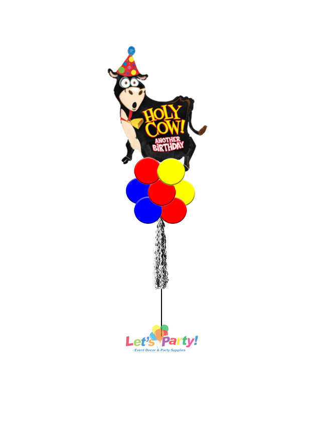 Holy Cow! Another Birthday - Yard Balloon Art - Let's Party! Event Decor & Party Supplies
