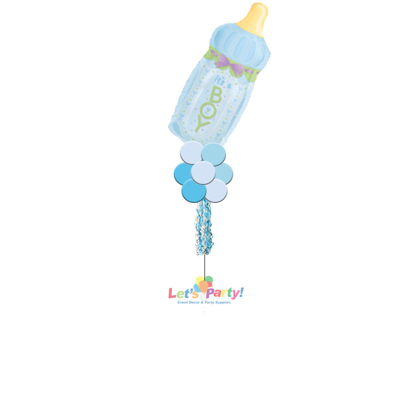 Baby Boy Bottle - Yard Balloon Art - Let's Party! Event Decor & Party Supplies