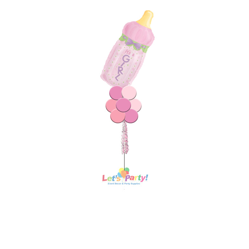 Baby Girl Bottle - Yard Balloon Art - Let's Party! Event Decor & Party Supplies
