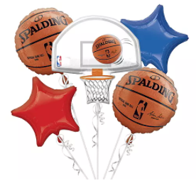 NBA Balloon Bouquet - Let's Party! Event Decor & Party Supplies
