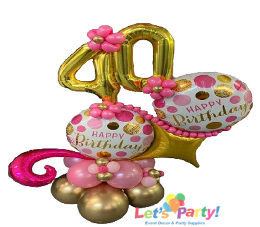 Pretty in Pink Happy Birthday - Mini Marquee - Let's Party! Event Decor & Party Supplies