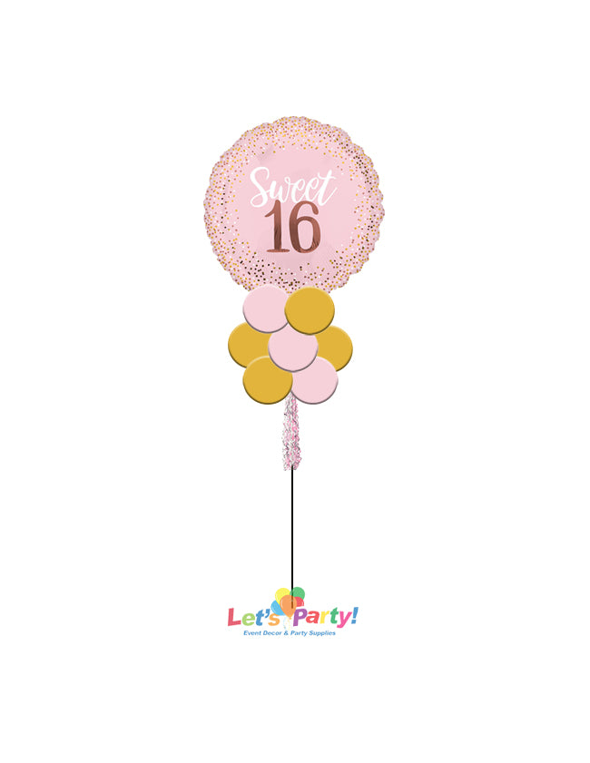 Sweet 16 Blush - Yard Balloon Art - Let's Party! Event Decor & Party Supplies