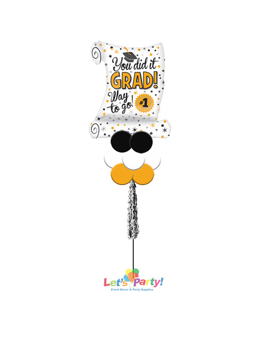 You Did It Grad - Yard Balloon Art - Let's Party! Event Decor & Party Supplies