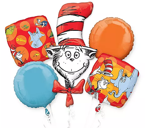 Dr Seuss Balloon Bouquet - Let's Party! Event Decor & Party Supplies